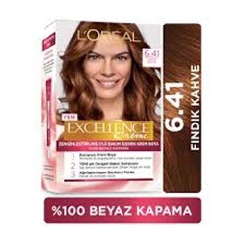 Loreal Paris Excellence Creme 6.41 Fındık Kahve Saç Boyası
