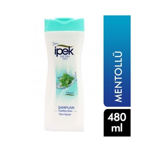 İpek Şampuan 480 ML Tüm Saçlar için Mentol