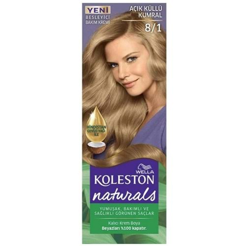 Koleston Naturals Saç Boyası 8/1 Açık Küllü Kumral