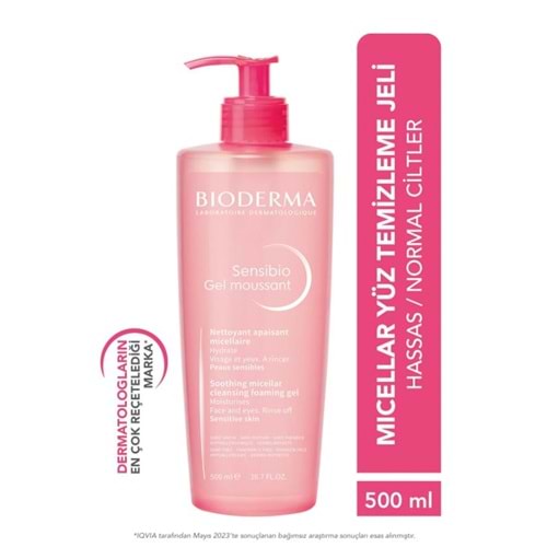 Bioderma Sensibio Foaming Micellar Yüz Temizleme Jeli 500 ml