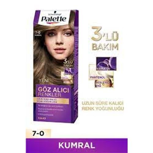 Palette Göz Alıcı Renkler Saç Boyası No: 7.0 Kumral