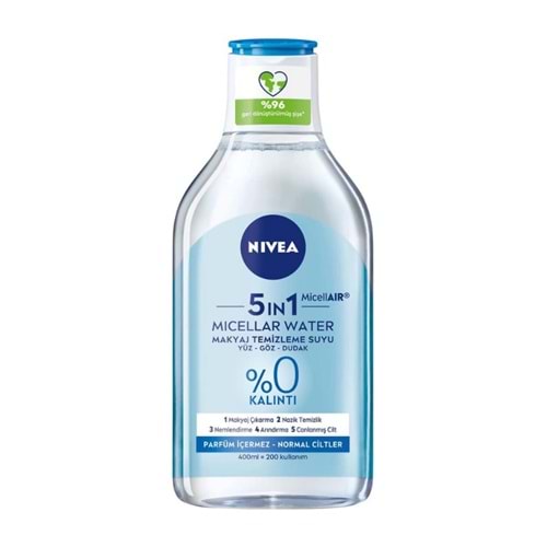 Nivea Micellar Makyaj Temizleme Suyu Canlandırıcı Normal Ciltler 400 Ml
