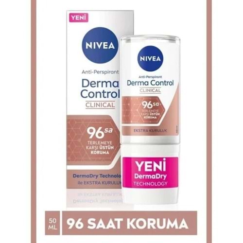 Nivea Derma Control Clinical Kadın Roll-on 50 Ml