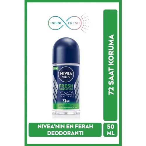 Nivea Men Fresh Sensation Roll On Deodorant 50 Ml