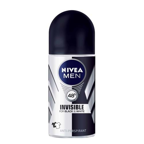 Nivea Invisible Black- White 50 ml Erkek Roll-on