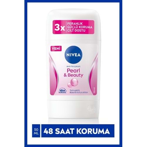 Nivea Kadın Stick Deodorant Pearl&beauty,48 Saat Anti-perspirant Koruma 50ml