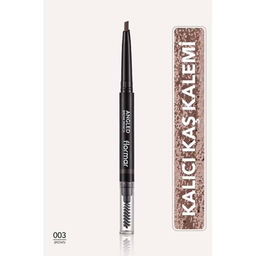 Flormar Kaş Kalemi & Fırçası Angled Brow Pencil Brown 03