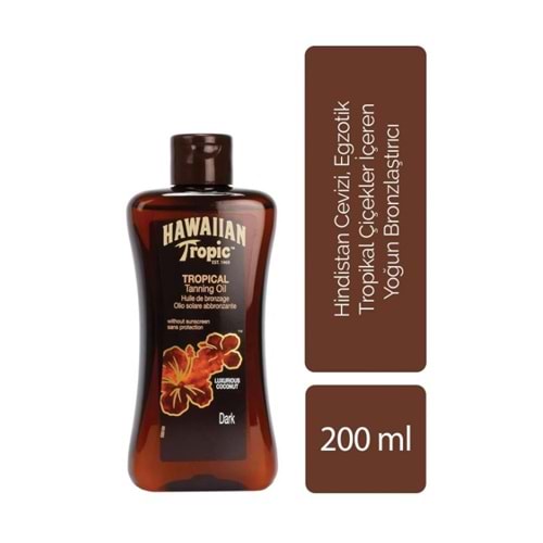 Hawaiian Tropi Yoğun Bronzlaştırıcı Yağ 200 Ml