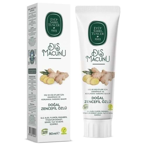 Eyüp Sabri Tuncer Doğal Zencefil Özlü Diş Macunu 90 ml