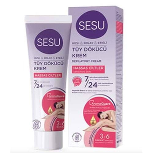 Sesu Tüy Dökücü Krem Hassas Ciltler 100 Ml