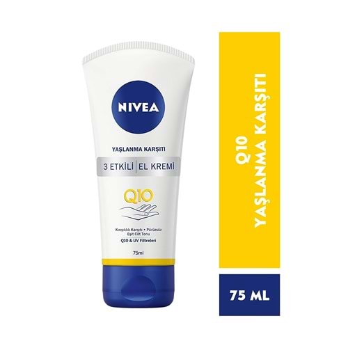 Nivea Q10 Yaşlanma Karşıtı 3 Etkili El Kremi 75 ml
