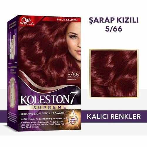 Koleston Supreme Kit 5/66 Şarap Kızılı