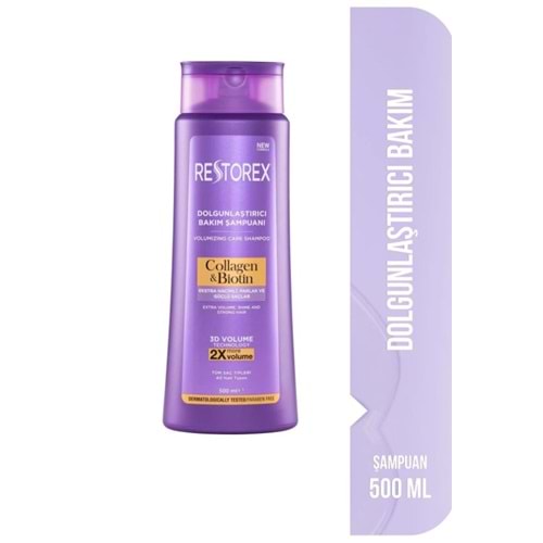 Restorex Collagen & Biotin Hacimsiz Saçlar Için Dolgunlaştırıcı Şampuan 500ml
