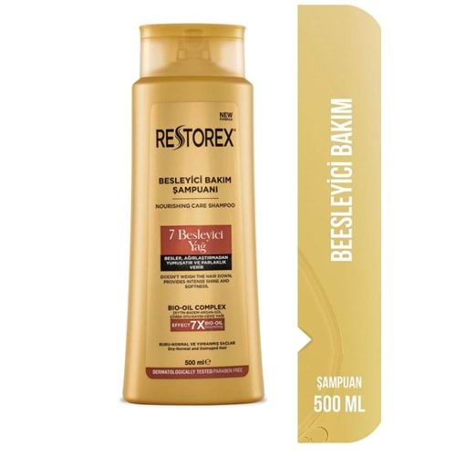 Restorex Bakım Şampuanı 7 Besleyici Yağ 500 ml