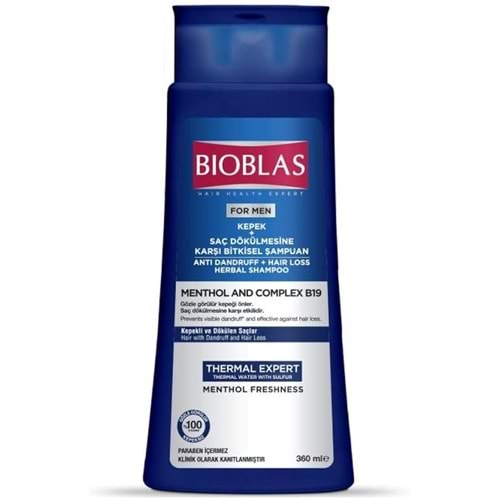 Bioblas Men Kepek+Saç Dökülmesine Karşı 360 ml