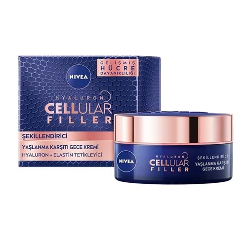 Nivea Cellular Bakuchiol Expert Lift Gelişmiş Yaşlanma Karşıtı Gece Yüz Kremi 50ml