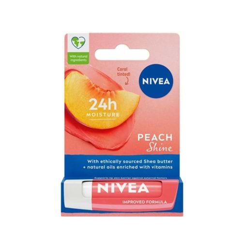 Nivea Dudak Bakım Kremi Ve Dudak Parlatıcısı Şeftali 4,8 gr