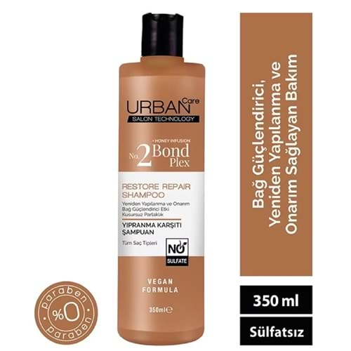 Urban Care No.2 Bond Plex Restore Repair Saç Bakım Şampuanı 350 Ml