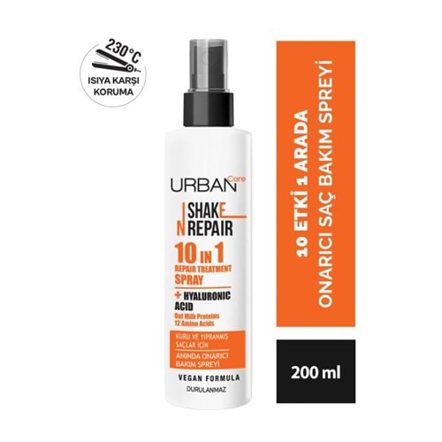 Urban Care Shake N Repair 10-in-1 Onarıcı Etkili Durulanmayan Saç Bakım Spreyi 200 ml-vegan