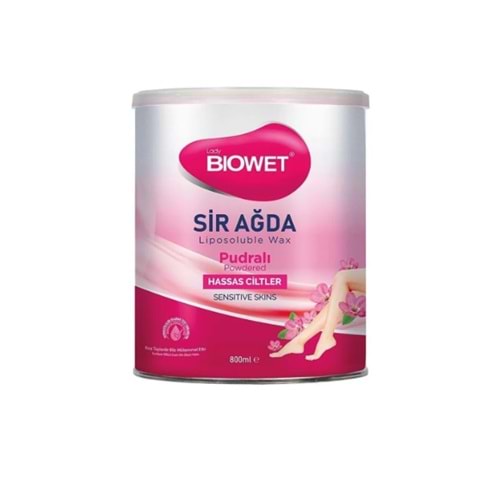 Lady Biowet Biowet Konserve Sir Ağda Hassas Ciltler İçin Pudralı 800 ml