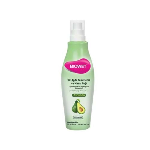 Lady Biowet Sir Ağda Temizleme ve Masaj Yağı 150 ml Avokado