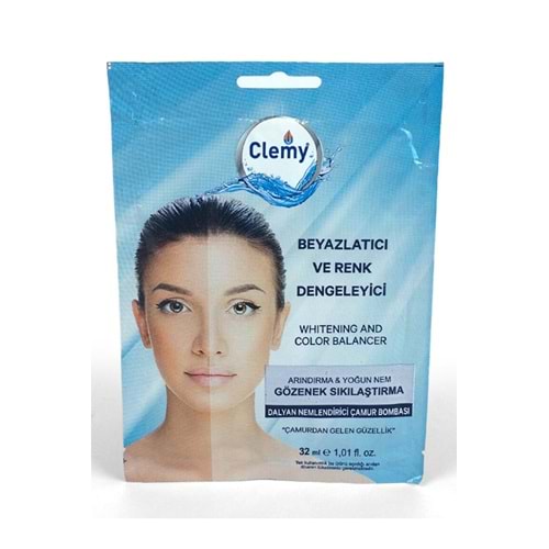 Clemy Cilt Dengeleyici Dalyan Çamur Maske Tek Kullanım 32ml