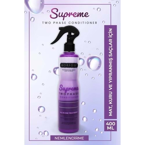 Morfose Çift Fazlı Supreme Fön Suyu 400 ml