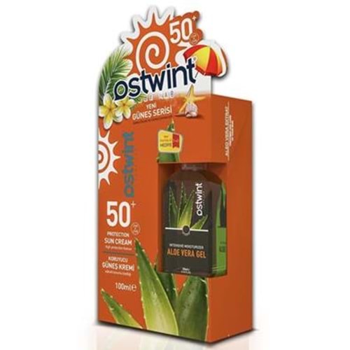 Ostwint Spf 50+ Güneş Kremi 100 Ml E Vitaminli + Aloe Vera Jel 100 Ml