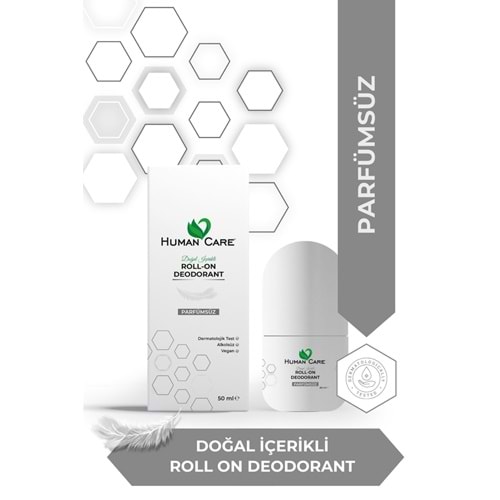 Human Care Doğal Roll On Deodorant Parfümsüz 50 ml