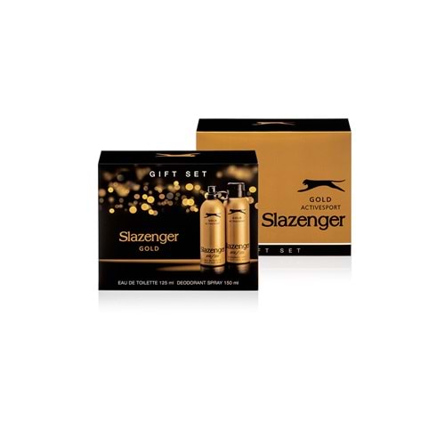 Slazenger Active Sport Gold 125 Ml + 150 Ml Deodorant Erkek Parfümü Yeni Ürün