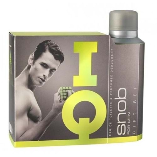 Snob IQ Edt 100 Ml + 150 Ml Deodorant Erkek Parfüm Seti
