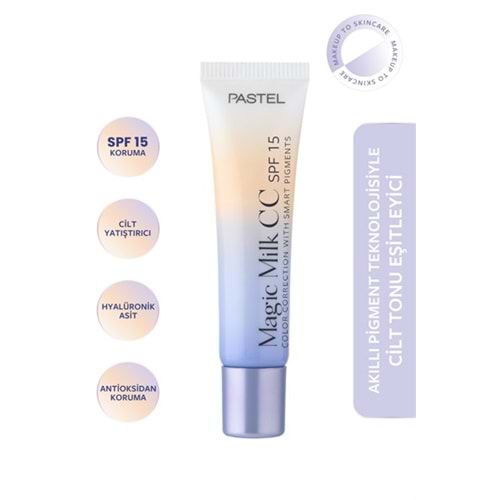 Pastel Magic Milk Cc Spf 15 - Cilt Tonu Eşitleyici Spf 15 Cc Krem 51 Medium Deep