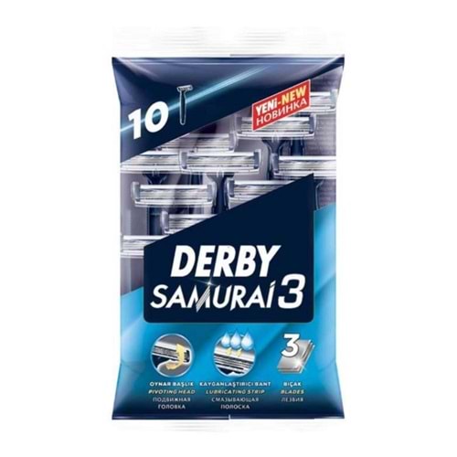 Derby Tıraş Bıçağı 10'lu Poşet Samurai3