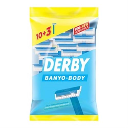 Derby Tek Tıraş Bıçağı Poşet 10 + 3 Hediye