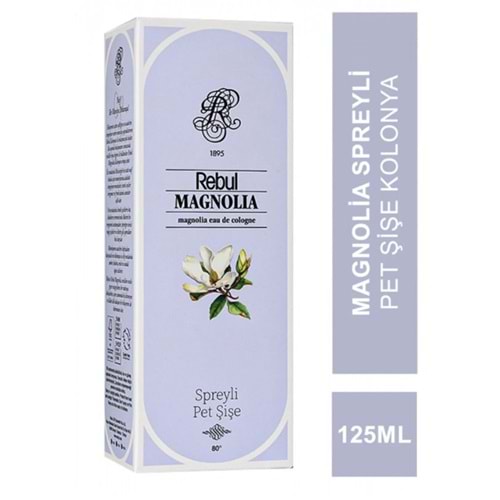 Rebul Magnolia Spreyli Pet Şişe Kolonya 125 ml