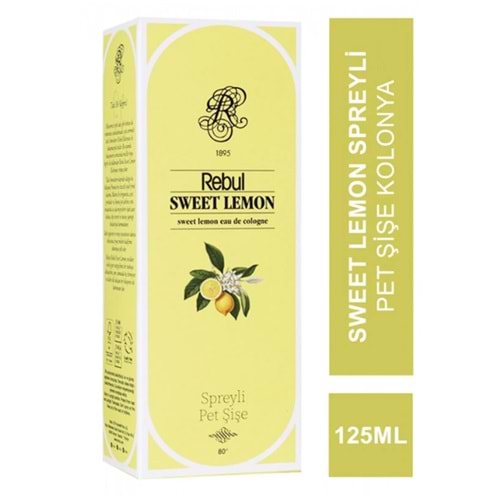 Rebul Sweet Lemon Spreyli Pet Şişe Kolonya 125 ml