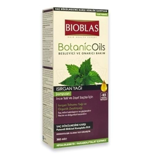 Bioblas Botanic Oils Isırgan Yağlı Şampuan 360 ml