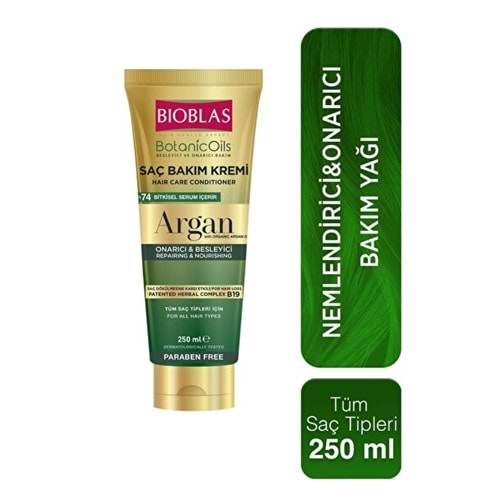 Bioblas Botanic Oils Argan Yağlı Saç Kremi 250 Ml