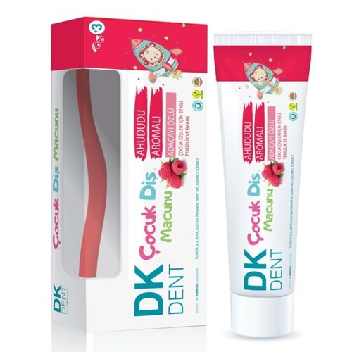 Dermokil Dk Dent Çocuk Diş Macunu Ahududu Aromalı Adaçayı Özlü 50 ml Diş Fırçası