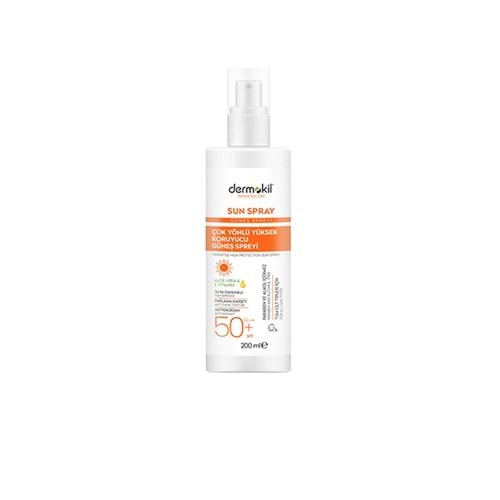 Dermokil Sun Sprey-çok Yönlü Yüksek Koruyucu Güneş Spreyi 50 Spf 200 Ml