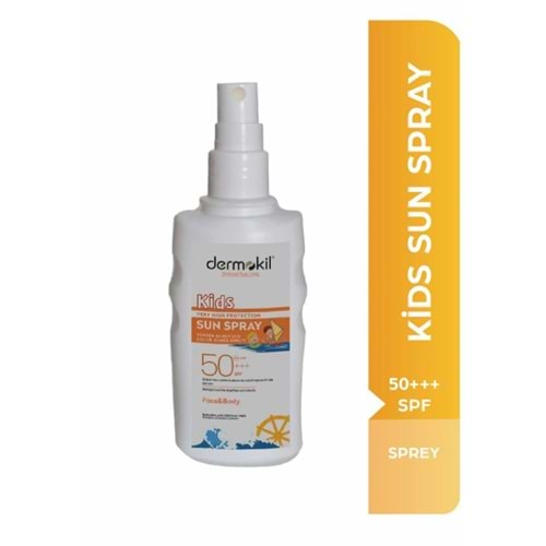 Dermokil 50+++spf Yüksek Koruyucu Çocuk Güneş Spreyi 200 Ml
