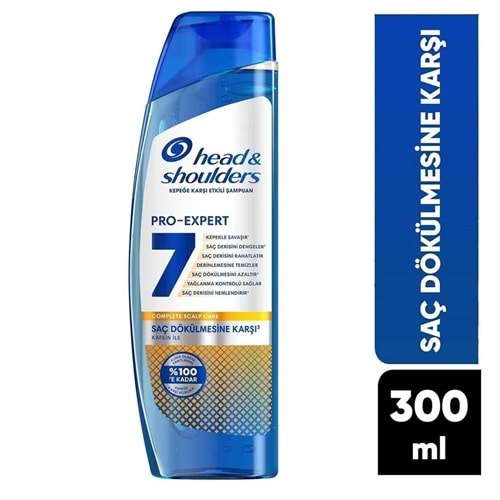 Head And Shoulders Pro-Expert 7 Dökülme Savunması Kafeinli Şampuan 300ML