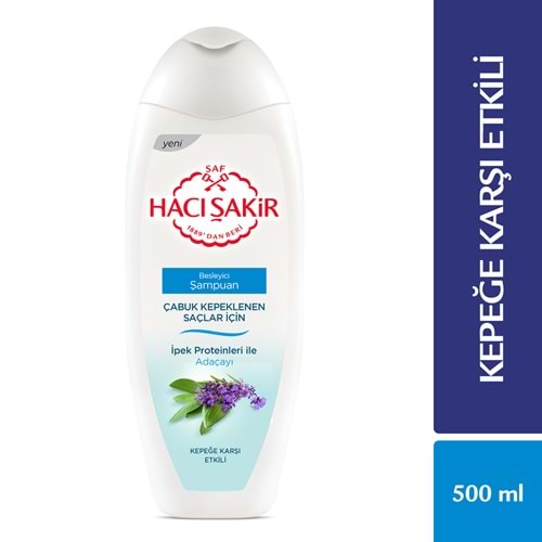 Hacı Şakir Adaçayı Kepek Şampuan 500 Ml