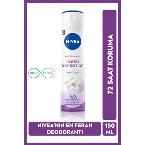 Nivea Fresh Sensation Kadın Sprey Deodorant 150 Ml