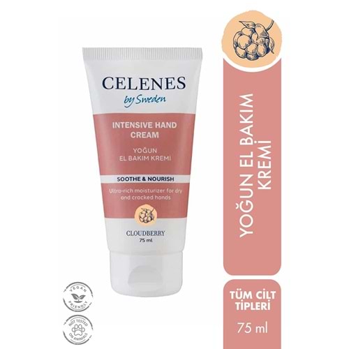 Celenes by Sweden Cloudberry Yoğun El Bakım Kremi 75 ml 7350104248147