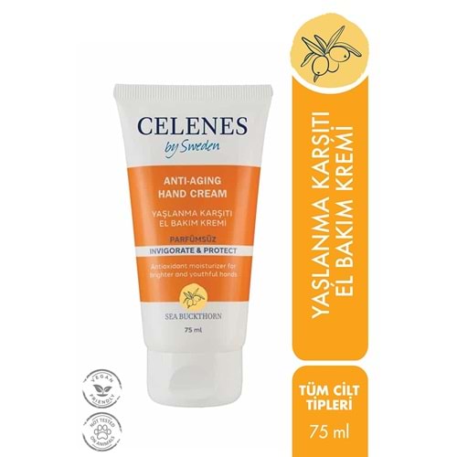Celenes by Sweden Celenes Sea Buckthorn Yaşlanma Karşıtı El Bakım Kremi 75ml 7350104248130