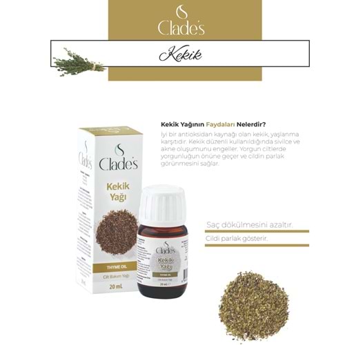 Clades Kekik Yağı 20 Ml