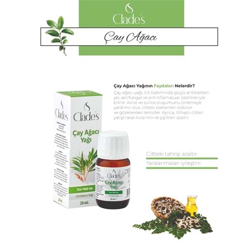Clades Çay Ağacı Yağı 20 Ml