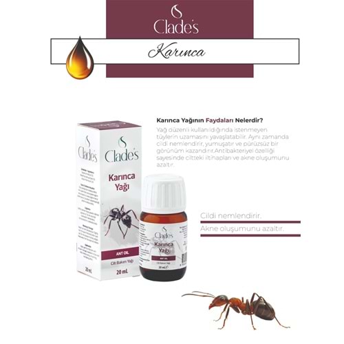 Clades Karınca Yağı 20 Ml