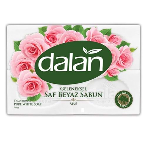 Dalan Beyaz Kalıp Saf Sabun Güllü 150x4=600 g
